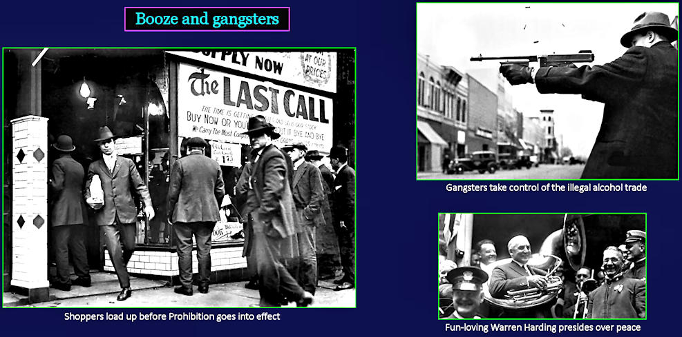 Prohibition and gangsters, 1920s